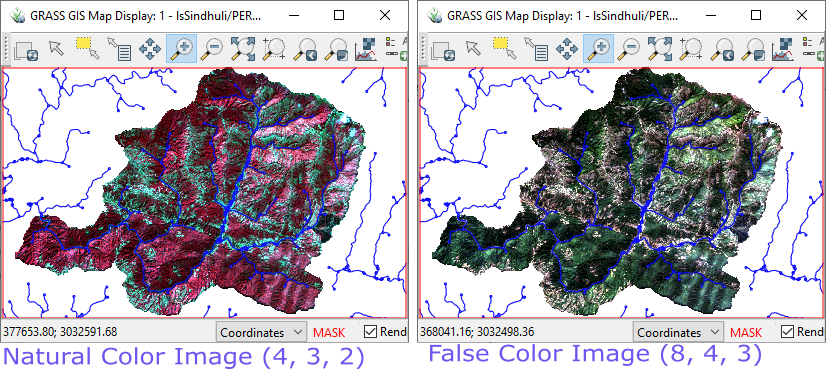 Natural and False Color