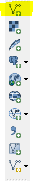 Add vector layer (from manage layers toolbar)