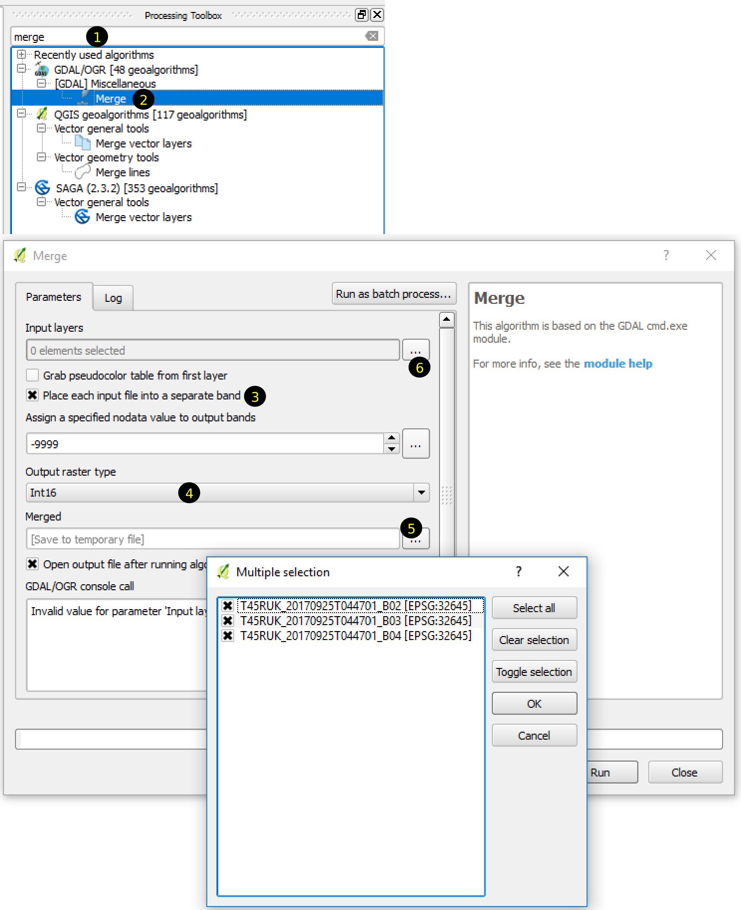 Merging rasters in a single file