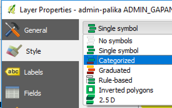 Categorized Symbol