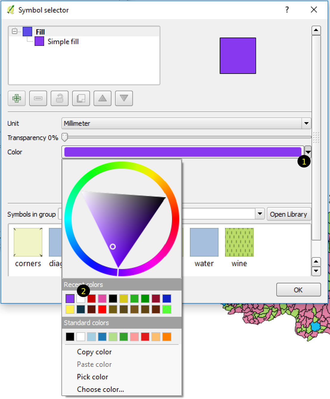 Change color of Symbol